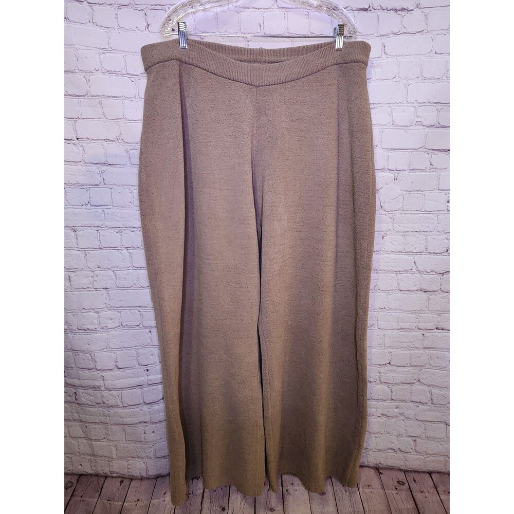 Skims Cozy Light Pant Womens 4x Desert Boucle Yarn Wide Leg Cozy Knit